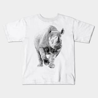 Endangered Black Rhino | African Wildlife Kids T-Shirt